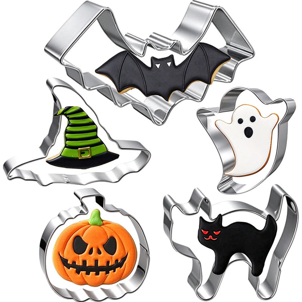 5 Pcs Halloween Cookie Cutters Set