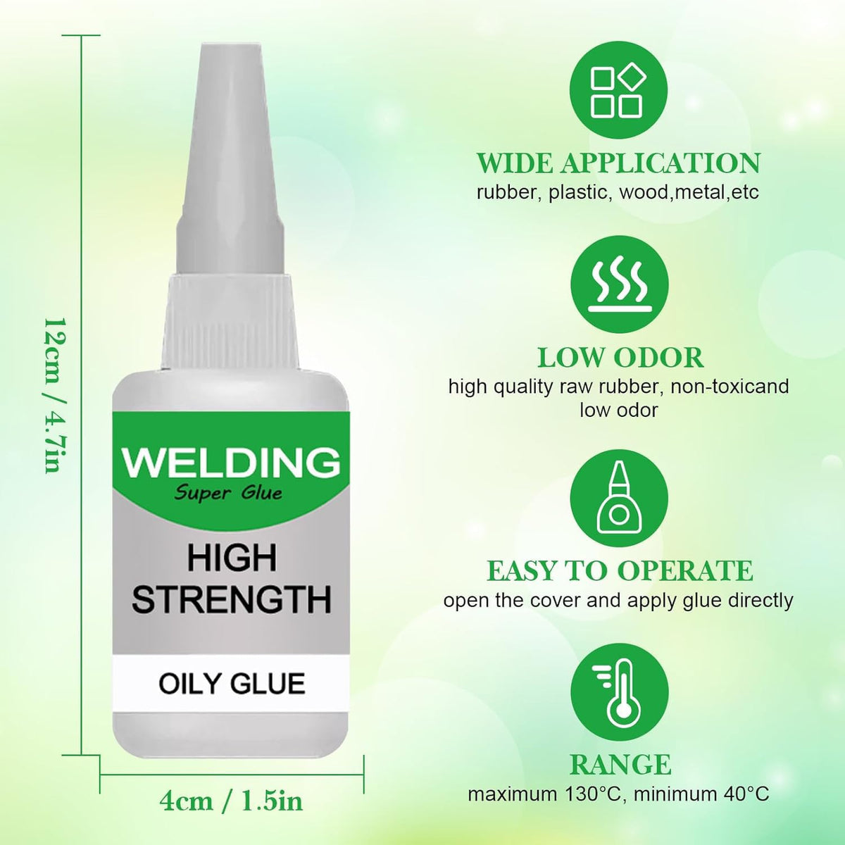 2Pcs Welding High-Strength Oily Glue
