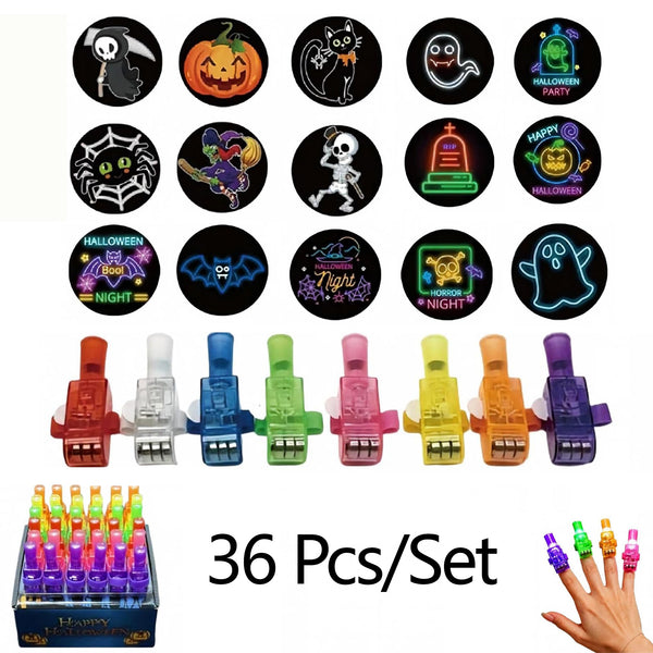 36 Pcs LED Finger Lights for Halloween Party School