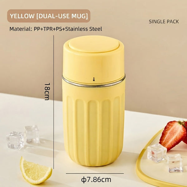 2-in-1 Portable Ice Cube Cup for Outdoor Summer Cold Drinks