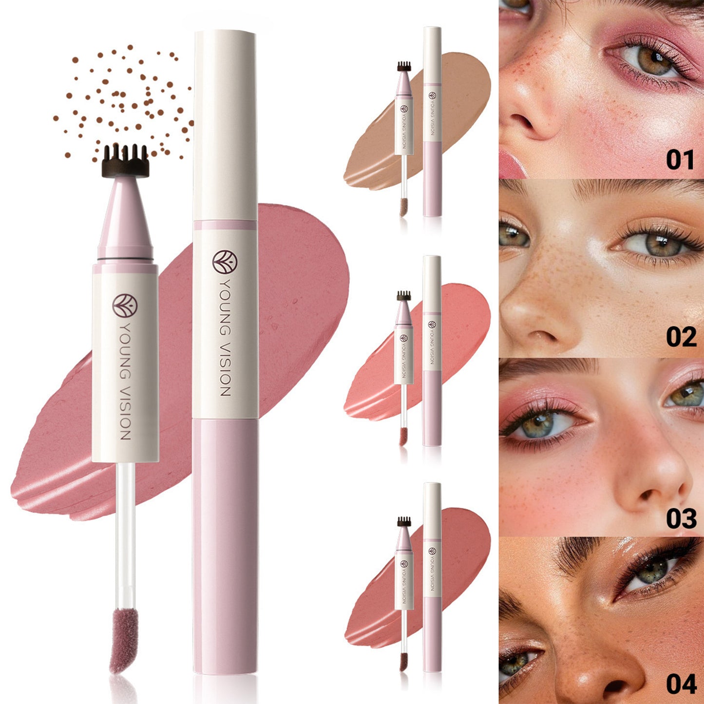 2-in-1 Freckle Stamp & Liquid Blush for Natural Daily Makeup