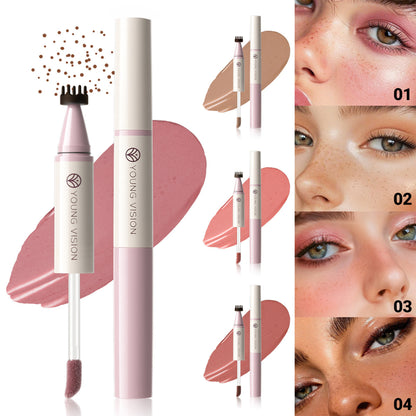 2-in-1 Freckle Stamp & Liquid Blush for Natural Daily Makeup