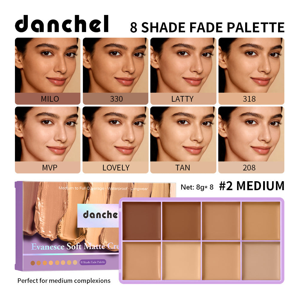 8 Colors Cream Concealer Foundation Palette