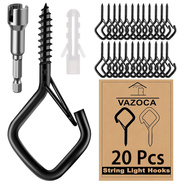 Eye Hooks Screw Heavy Duty,Ceiling Hooks for Hanging Plants,String Lights,Cup,Wind Chime,Bird Feeders