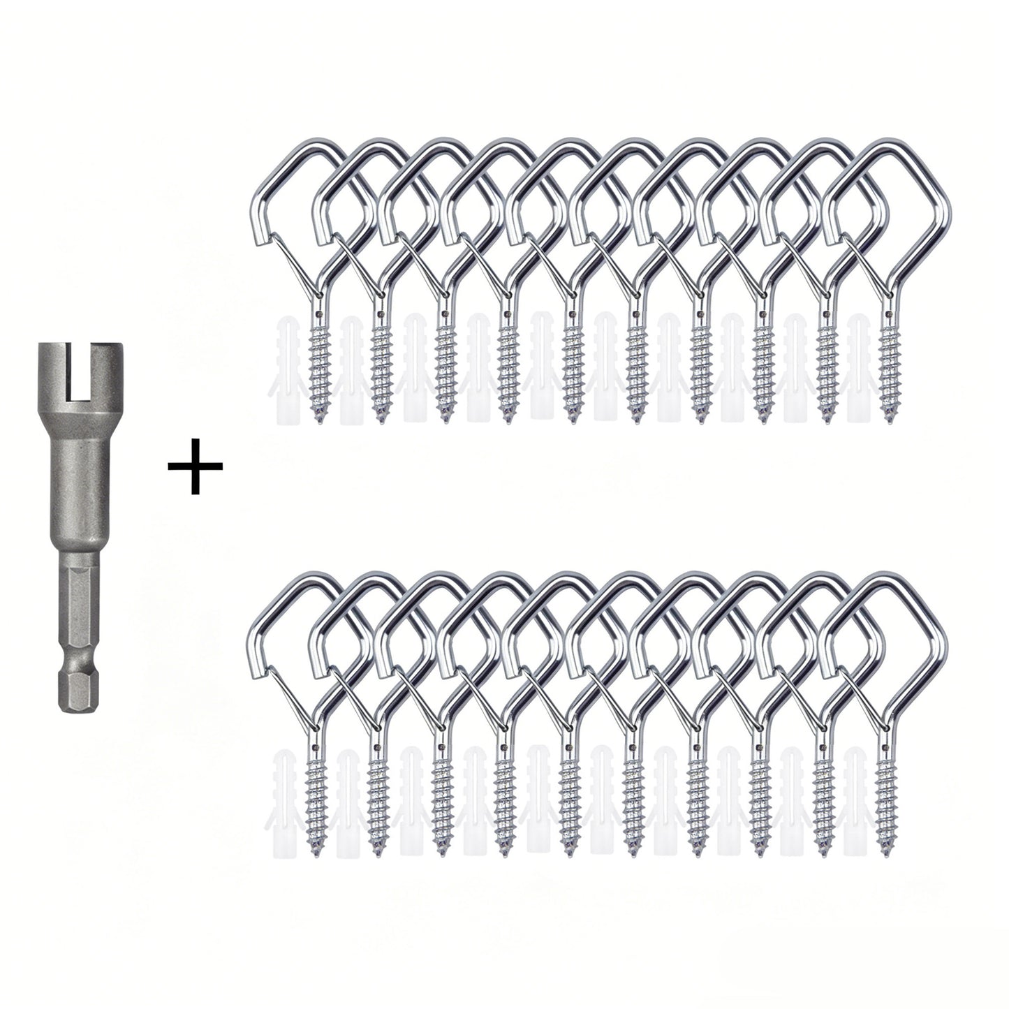 Eye Hooks Screw Heavy Duty,Ceiling Hooks for Hanging Plants,String Lights,Cup,Wind Chime,Bird Feeders