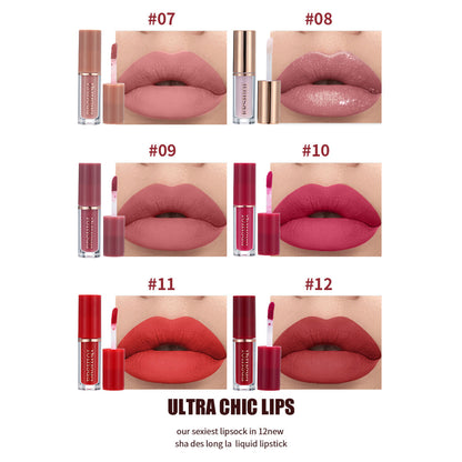 12Pcs Nude Matte Liquid Lipstick Set