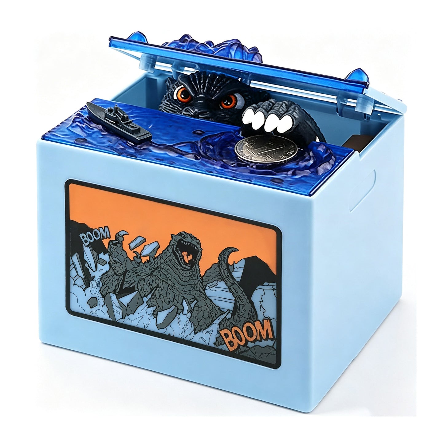 Monster Stealing Piggy Bank Cute Anime Style Christmas Birthday Gift