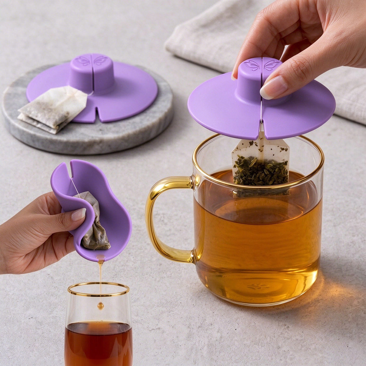 Silicone Tea Bag Holder Tea Bag Squeezer
