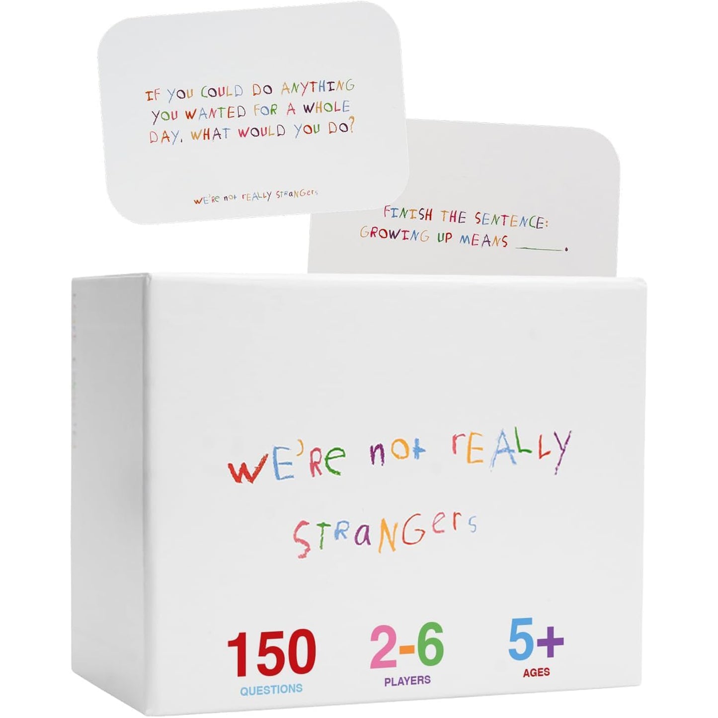 WE'RE NOT REALLY STRANGERS Kids Edition Card Game - 150 Conversation & Activity Cards for Kids, Adults, & Teens