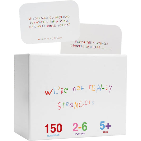 WE'RE NOT REALLY STRANGERS Kids Edition Card Game - 150 Conversation & Activity Cards for Kids, Adults, & Teens