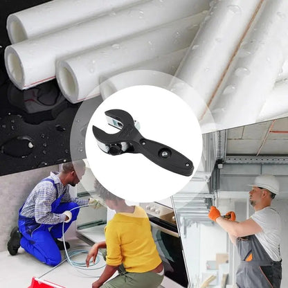 Ratchet-Type Pipe Cutter - One-Handed Pipe Cutting Tool