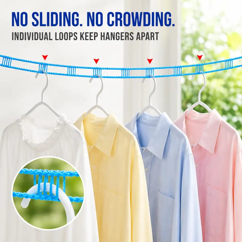 3-Pack Of Windproof Nylon Clotheslines