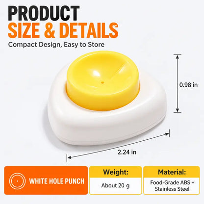 2 Pcs Egg Piercer for Raw Eggs, Hard Boiled Eggs Peeler
