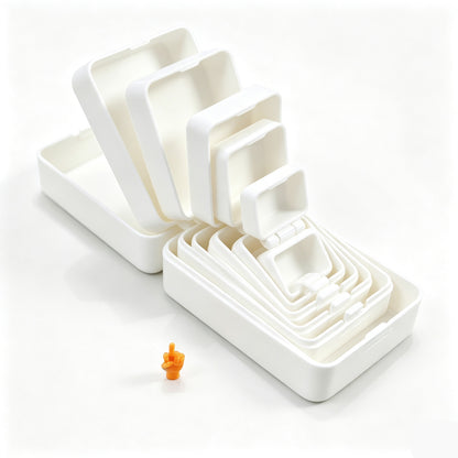 3D-Printed Multicolor Nesting Box – Includes Miniature Figurines Inside