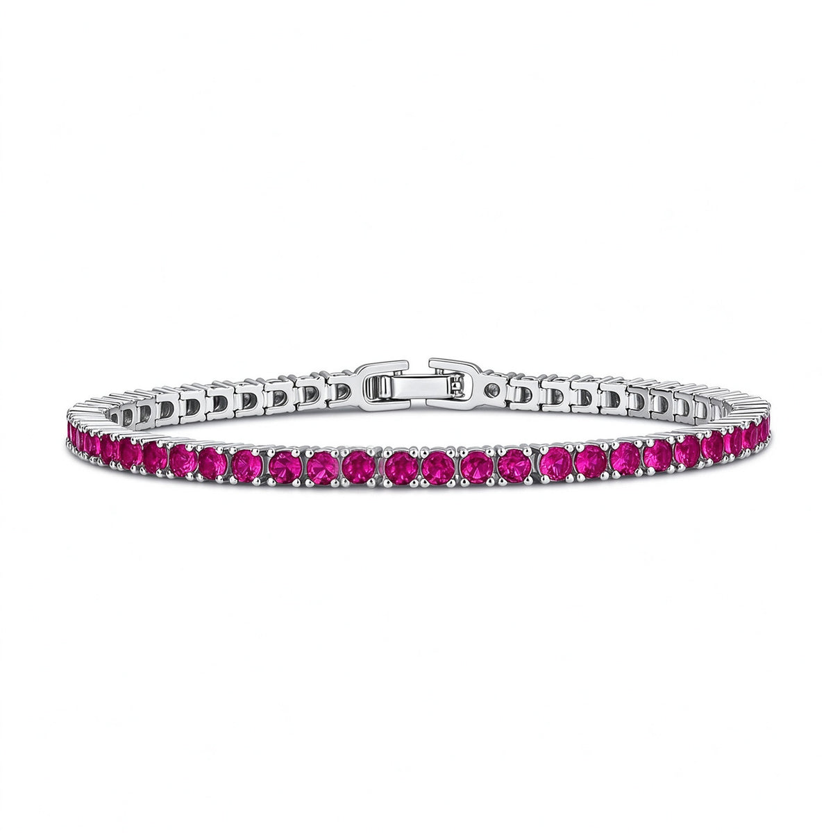 Plated Colorful Tennis Bracelets for Women