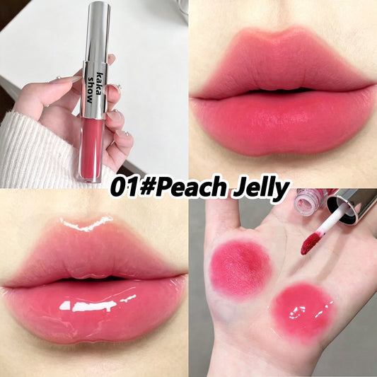 2-in-1 Dual Ended Lip Stain & Lip Oil for Moisturizing & Glossy Finish