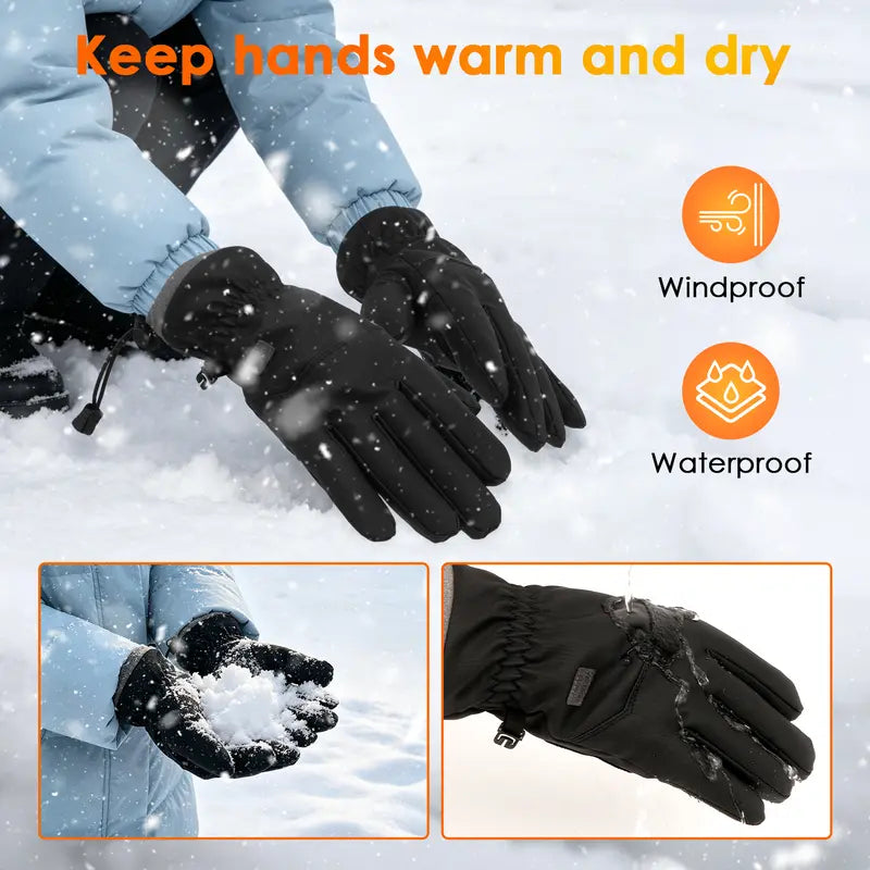 Universal Winter Waterproof and Cold-Proof Gloves - with Insulated Liner