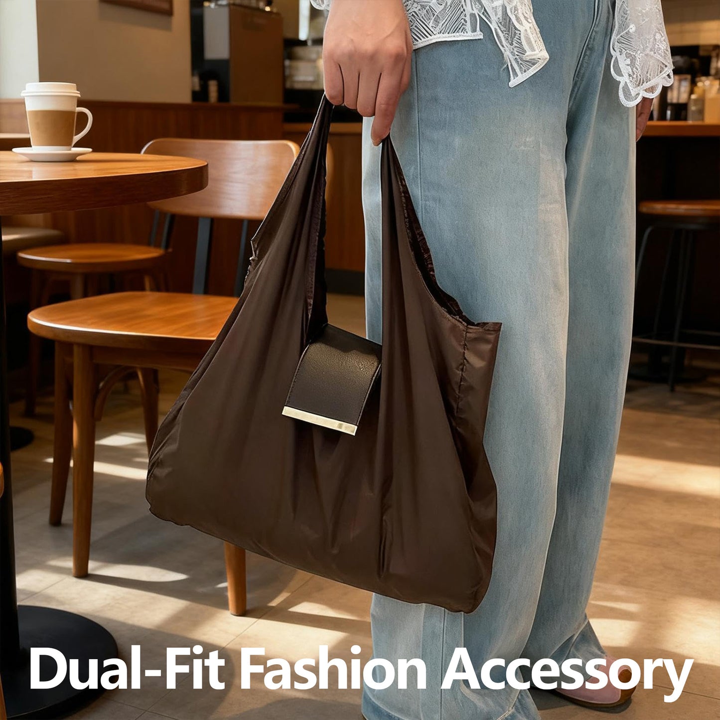 Foldable Keychain Tote Bag