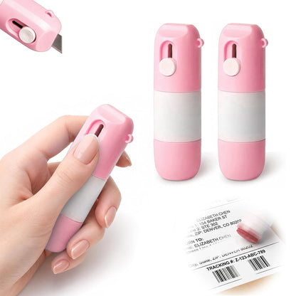 2-in-1 Thermal Paper Eraser Pen with Box Cutter