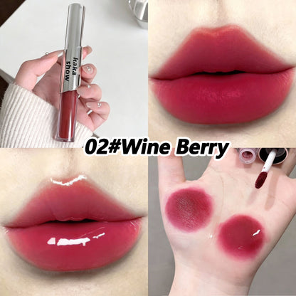 2-in-1 Dual Ended Lip Stain & Lip Oil for Moisturizing & Glossy Finish