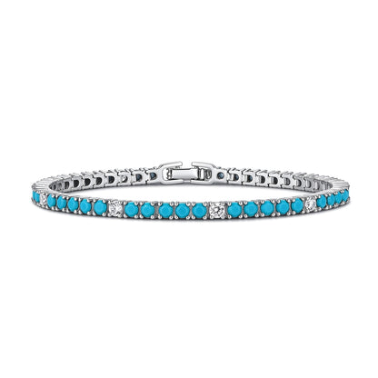 Plated Colorful Tennis Bracelets for Women
