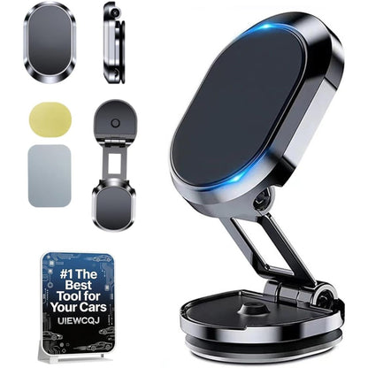 Foldable Metal Magnetic Car Cell Phone Holder