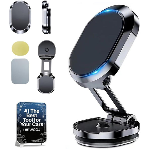 Foldable Metal Magnetic Car Cell Phone Holder