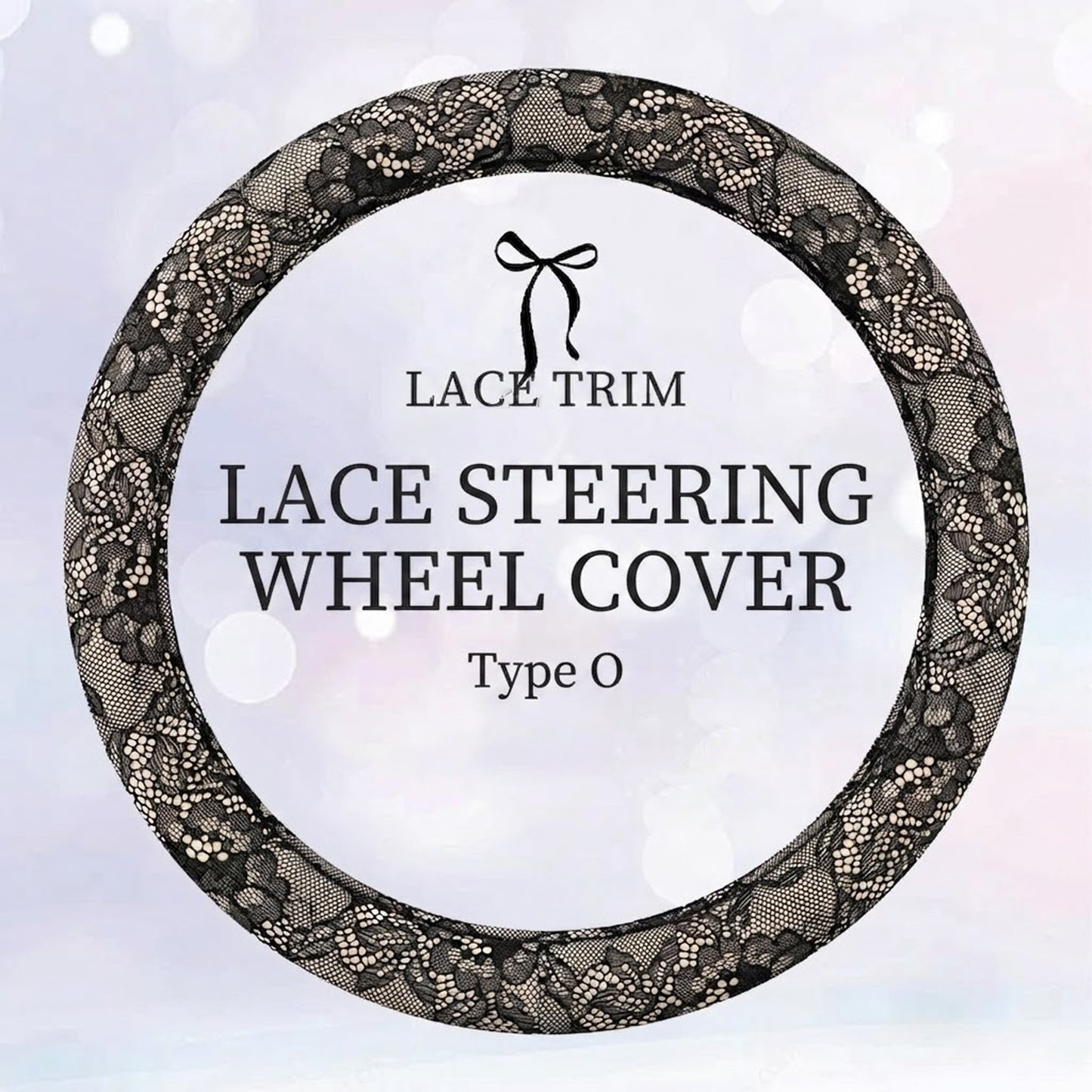 Car Wheel Cover 15 Inches Lace Pattern Anti-Slip Interior Decor