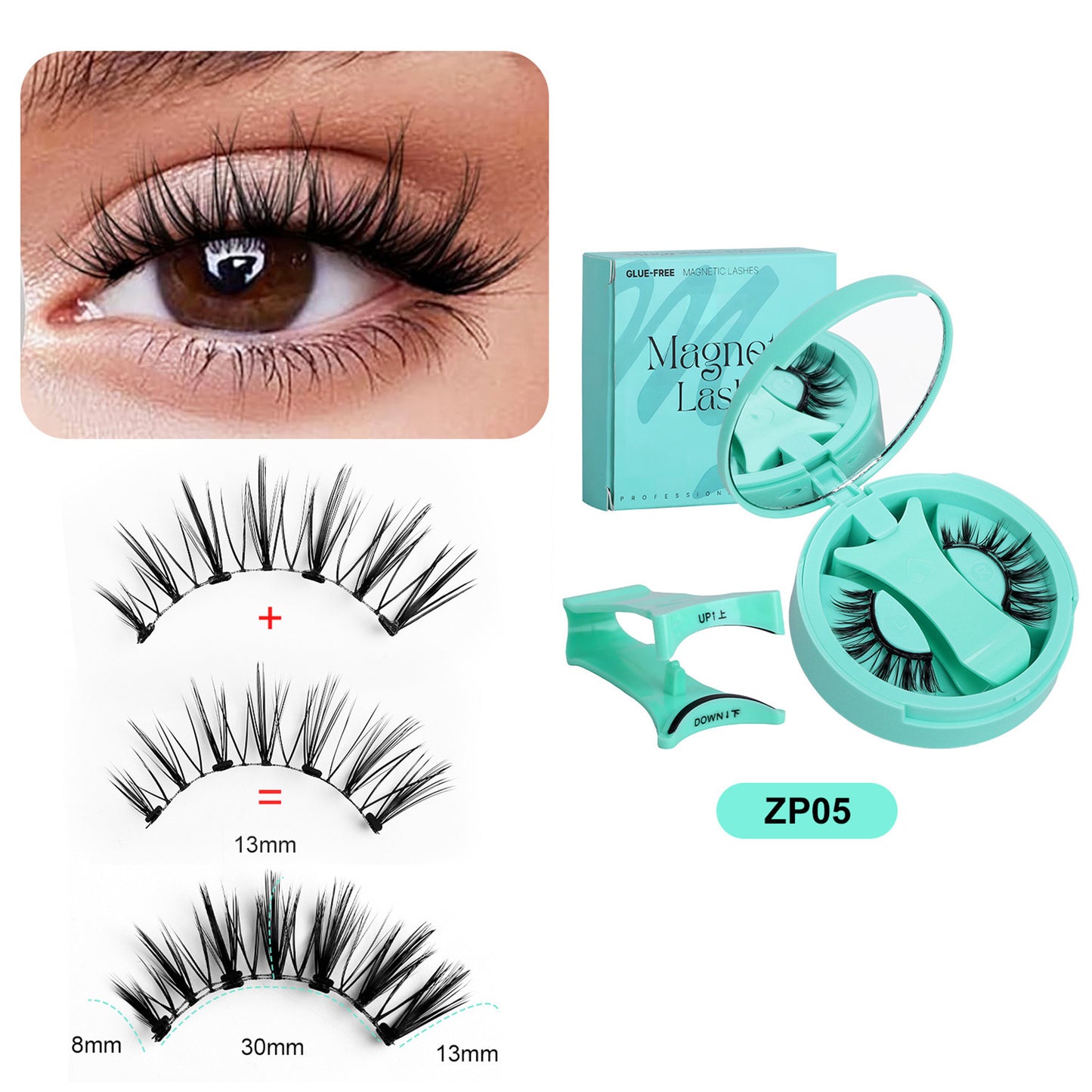 Magnetic Eyelashes with Applicator