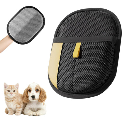 Pet Hair Removal Gloves – Electrostatic Reusable Cat & Dog Hair Remover for Furniture, Couch, Carpet & Car Seats