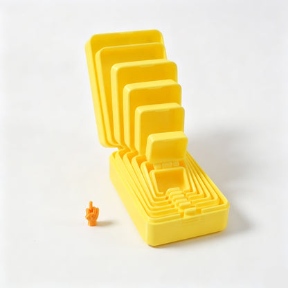 3D-Printed Multicolor Nesting Box – Includes Miniature Figurines Inside