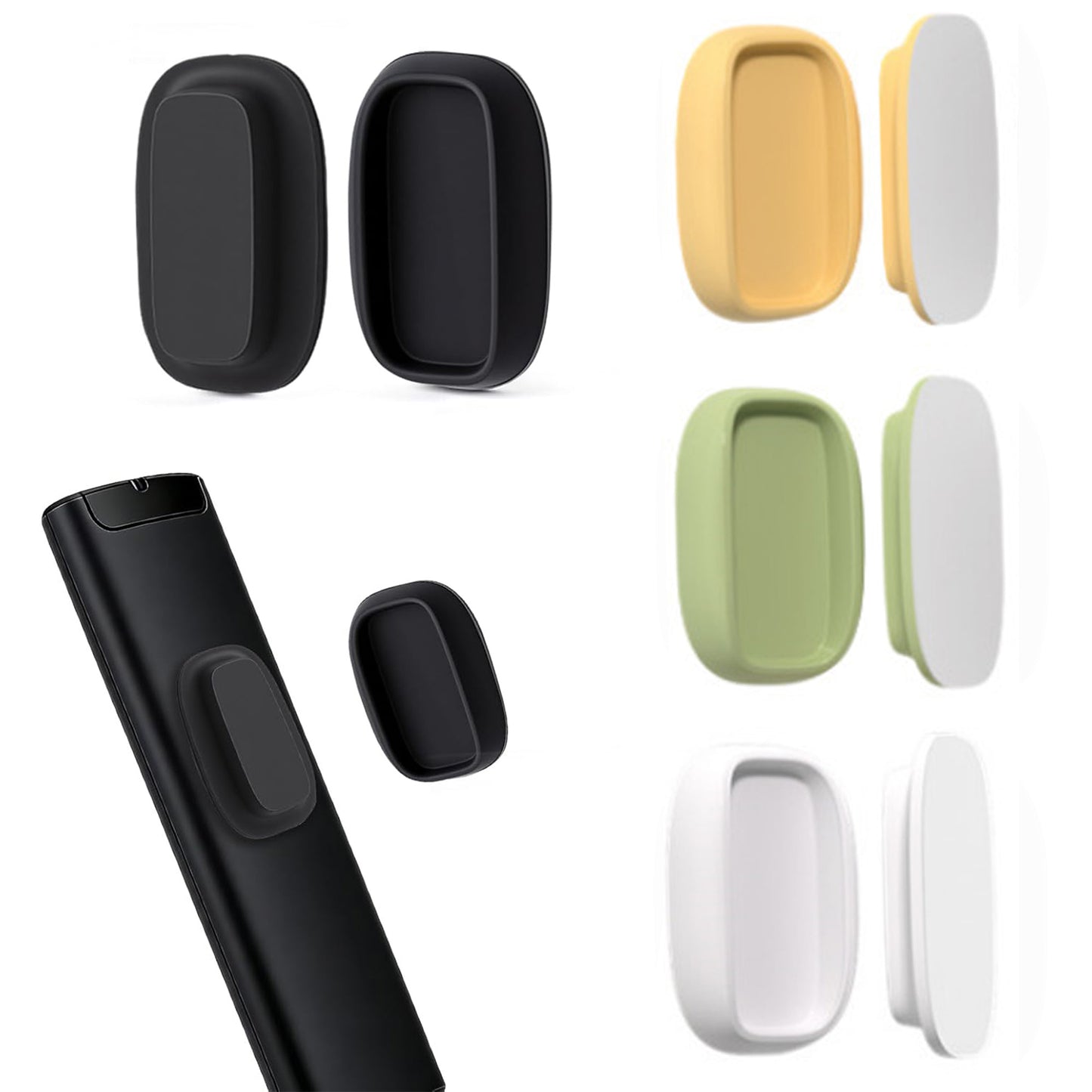 Magnetic Remote Control Holder Self-Adhesive Wall Mount,Upgraded Silicone Organizer Storage Wall Holder