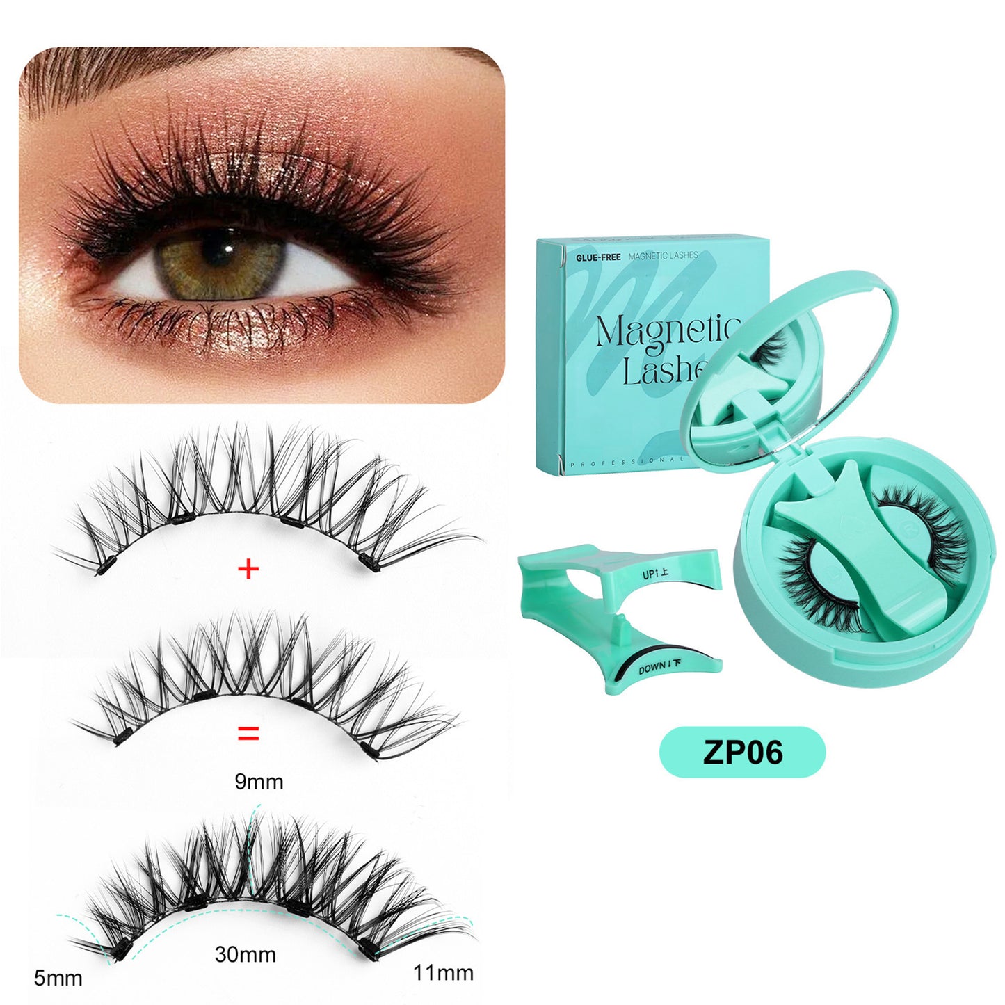 Magnetic Eyelashes with Applicator