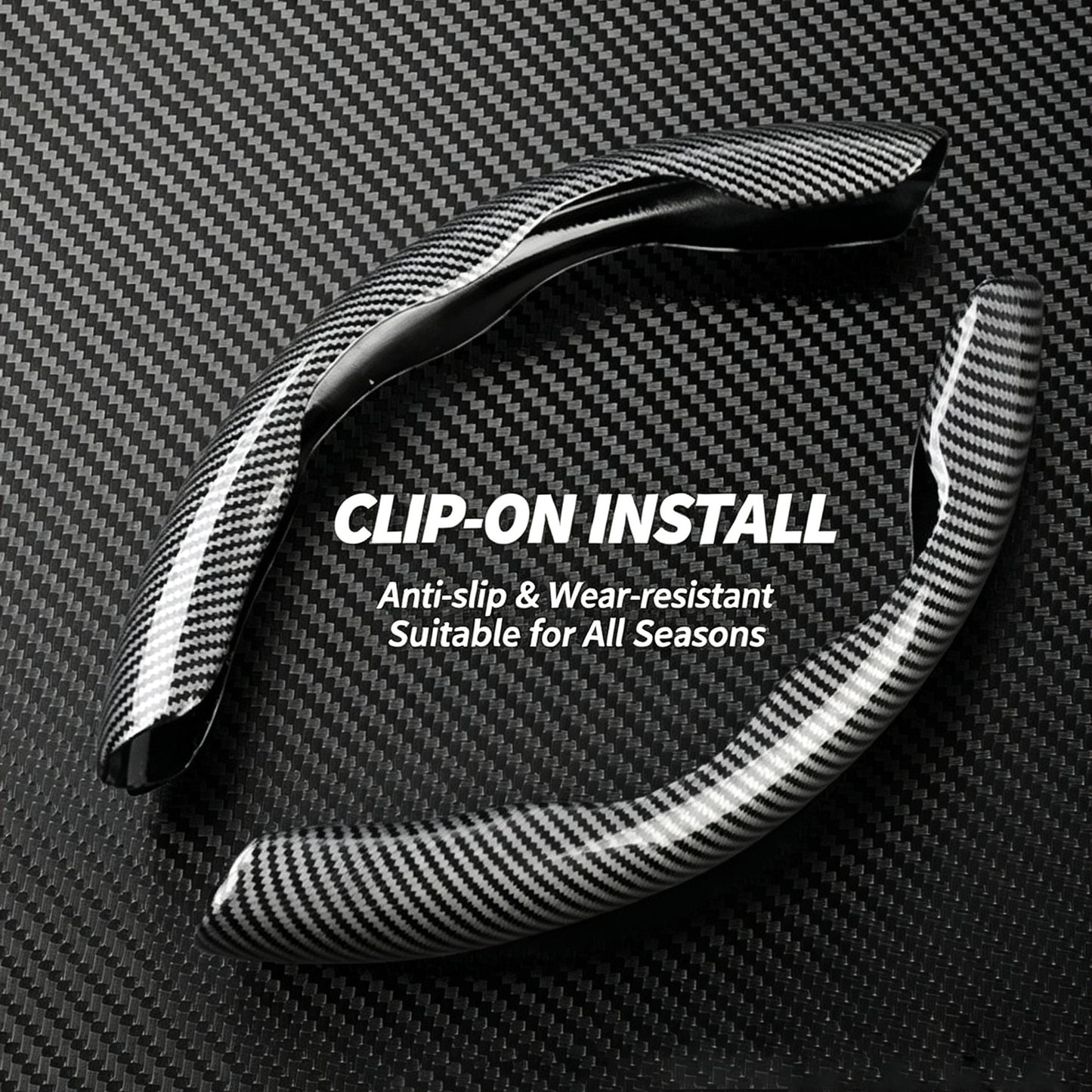 1 Pair Carbon Fiber Anti-Slip Protector, Universal Fit for Most Cars/SUVs