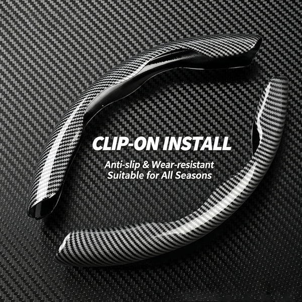 1 Pair Carbon Fiber Anti-Slip Protector, Universal Fit for Most Cars/SUVs