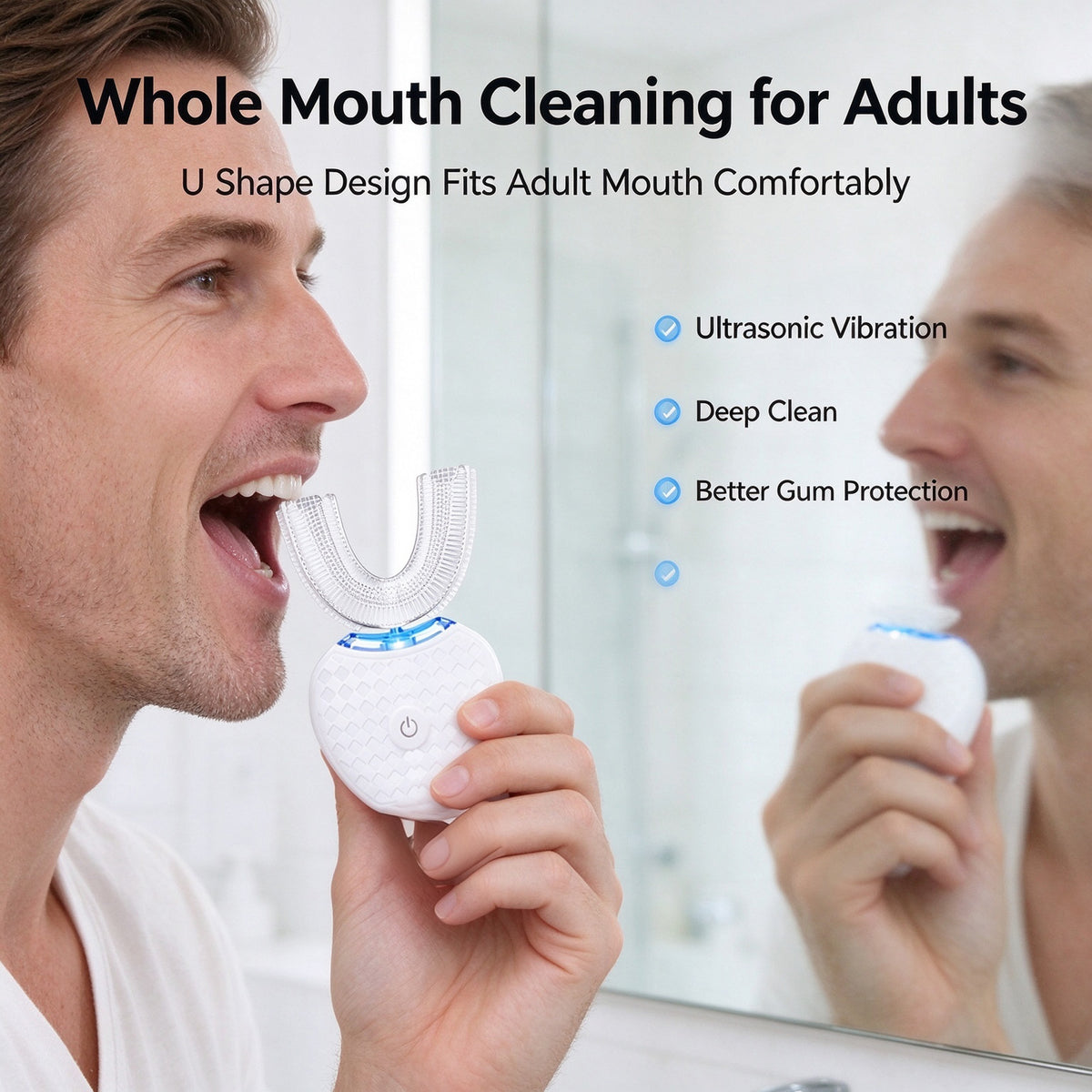 U Shaped Electric Toothbrush for Adults