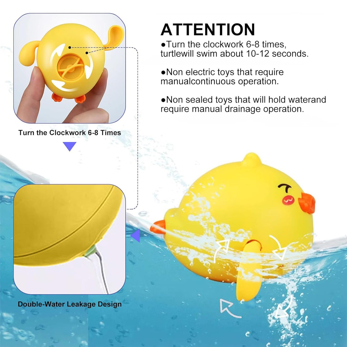 4 PCS Water Pool Toys for Toddlers 1 Year Old Girl Boy Gifts, Water Table Toys