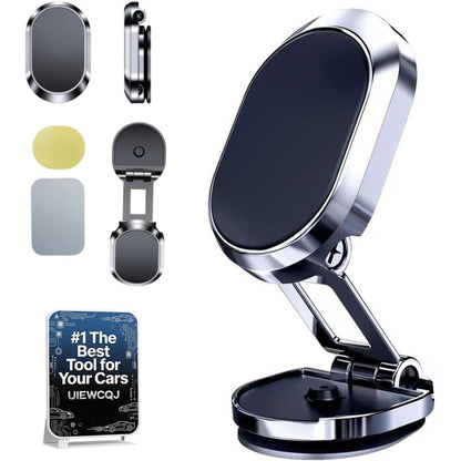 Foldable Metal Magnetic Car Cell Phone Holder