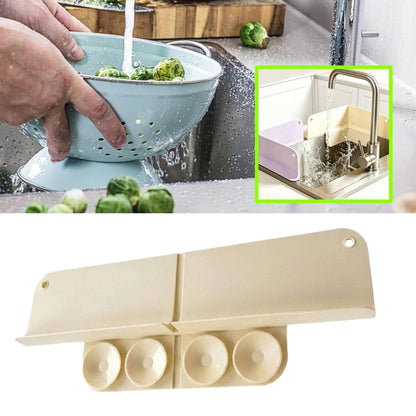 Foldable Silicone Sink Splash Guard with Suction Cups