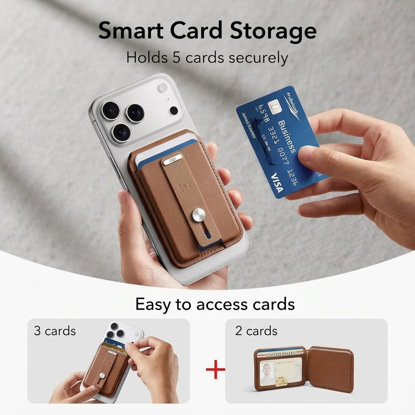 Anti-theft Magnetic Wallet with Phone Retrieval Function