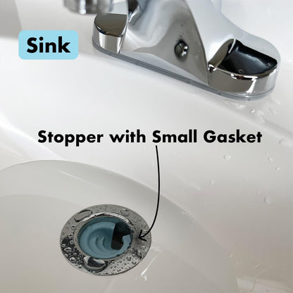2-Pack Silicone Bathtub Drain Funnel, Small & Large Guard