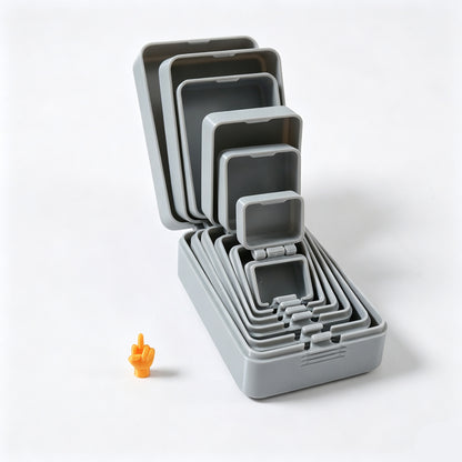 3D-Printed Multicolor Nesting Box – Includes Miniature Figurines Inside