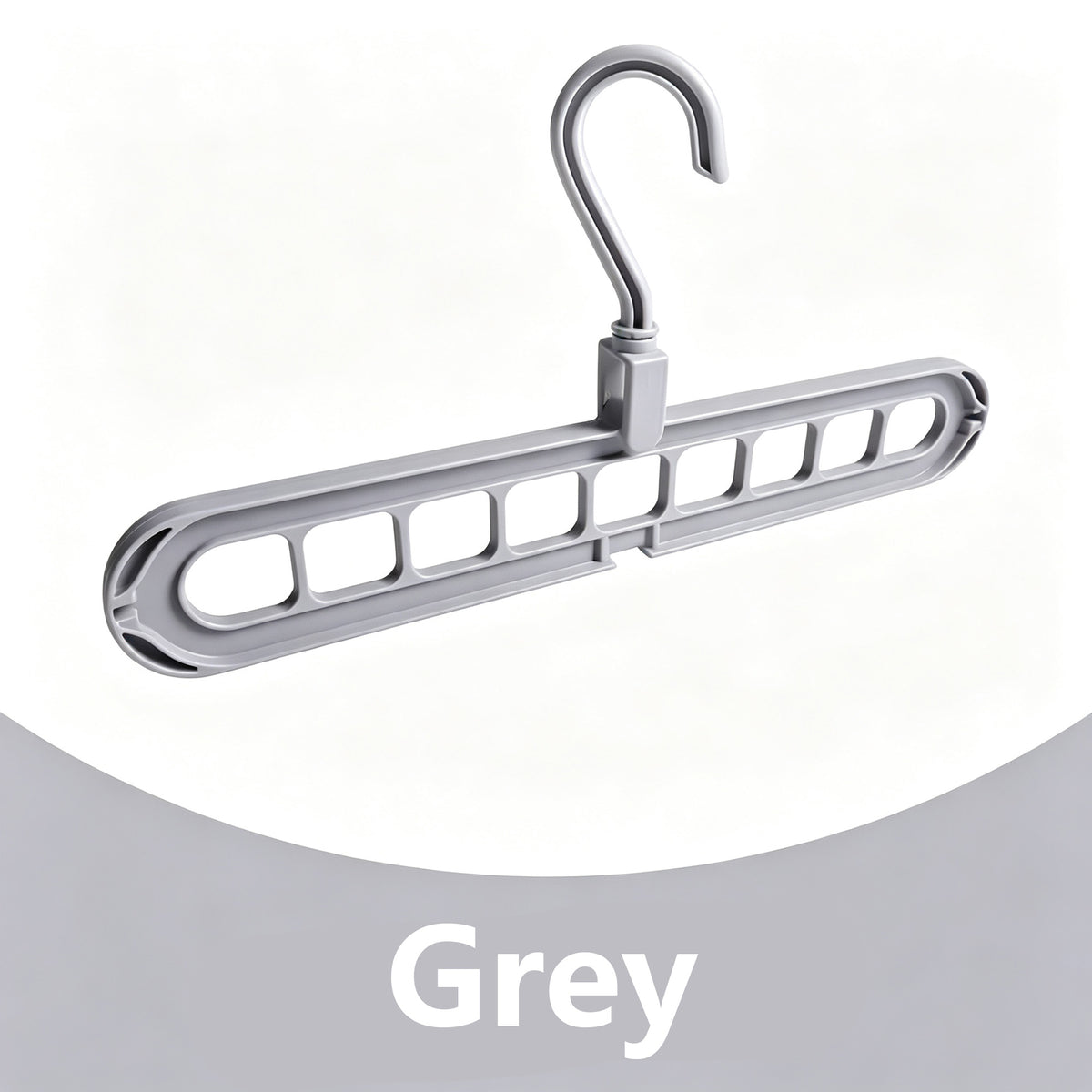 9 Space-Saving  Heavy-Duty PP Plastic Tiered Hanger