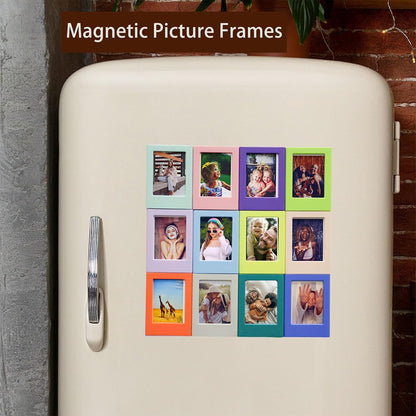 5 Pcs Refrigerator Magnetic Photo Frames – Fridge Picture Holders for Polaroid & Fujifilm Instax Mini Film