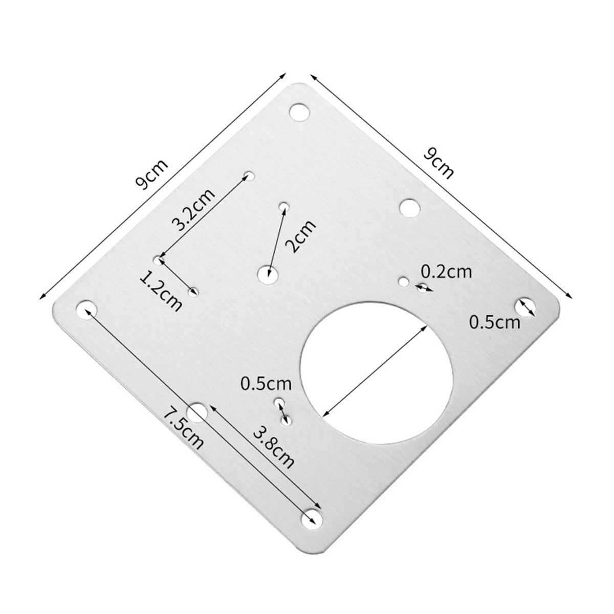 4 Pcs Cabinet Hinges Repair Plate