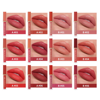 6Pcs Matte Liquid Lipstick Set Long Lasting Waterproof