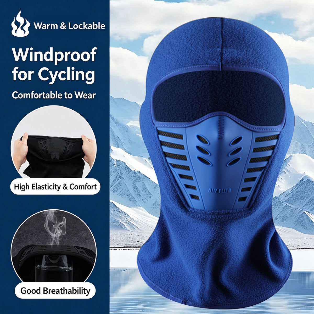 Winter Rider Warm Anti-Haze Balaclava Full Face Mask