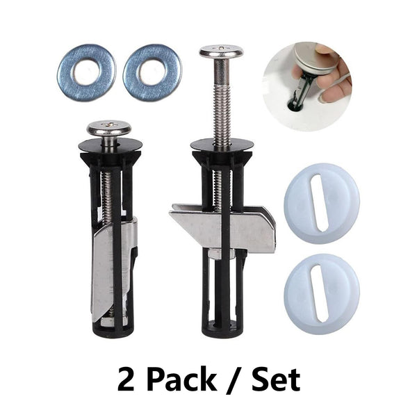 Universal Toilet Seat Bolt Kit, Toilet Seat Replacement Parts Kit-4 Pack