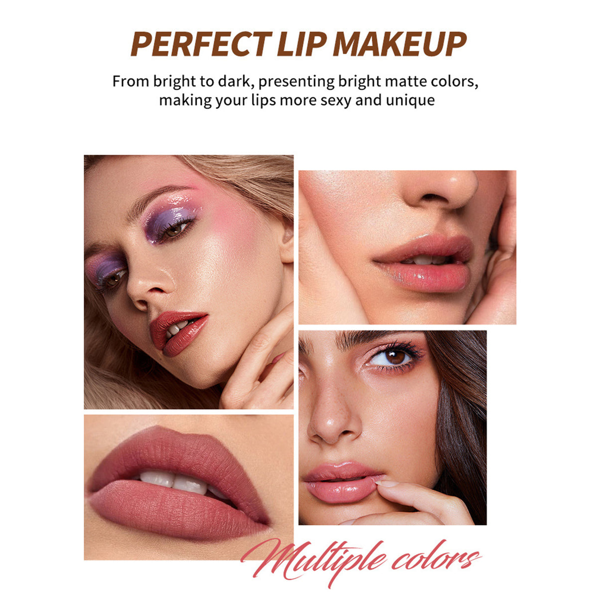 6Pcs Matte Liquid Lipstick Set Long Lasting Waterproof