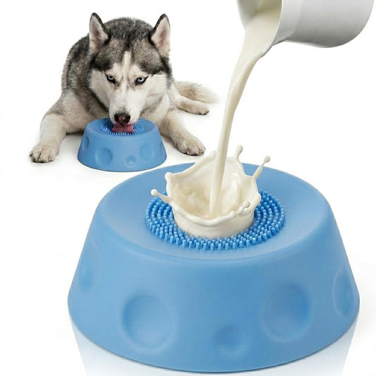 Slow Feeder Dog Bowls for Liquid with Rolling Ball
